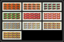 Fujeira - 1723 N°252/261 A Prehistoric Animals Animaux Prehistoriques Dinosaures Dinosaurs Feuille Sheet ** MNH - Fujeira