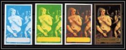 Fujeira - 1655 N°1263 Titian Nus Nudes Venus Mirror Tableau Italian Painting Essais Proof Non Dentelé Imperf Neuf ** MNH - Fujeira