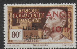 AFRIQUE EQUATORIALE FRANCAISE - AEF - A.E.F. - 1944 - YT 167** - RESISTANCE- MNH - Unused Stamps