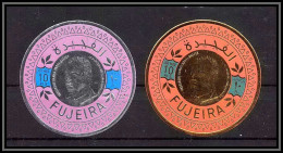 Fujeira - 1636/ N° 693 Argent Silver + N° 700 Timbres OR Gold Stamps Gamal Abdel Nasser Neuf ** MNH - Fujeira