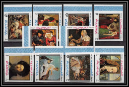 Fujeira - 1643/ N°224/233 B Tableaux Paintings Non Dentelé Imperf Van Eyck Raphael Manet Courbet Neuf ** MNH - Fujeira