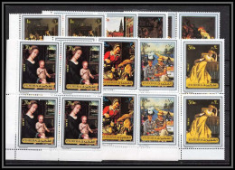 Fujeira - 1651b N°1362/1369 A Tableaux Paintings 1972 Manet David Steen Verlat Rembrandt Stevens Neuf ** MNH Bloc 4 - Fudschaira