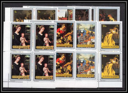 Fujeira - 1651b N°1362/1369 A Tableaux Paintings 1972 Manet David Steen Verlat Rembrandt Stevens Neuf ** MNH Bloc 4 - Other & Unclassified