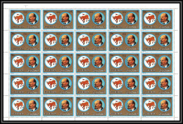 Fujeira - 1592ee N°1310 Vladimir Ilitch Lénine Lenin Zodiac Taurus Taureau Russia Feuille Complete (sheet) Neuf ** MNH - Lenin