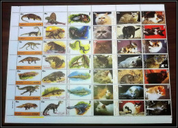 Fujeira - 1585 + Ajman + Sharjah Chats Cat Cats Prehistorics Animals Feuille Full Sheet Non Emis RRR MNH ** - Ajman