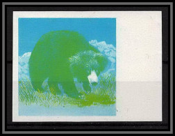 Fujeira - 1580a/ N° 793 Ours Sloth Bear Animaux Animals Essai (proof) Non Dentelé Imperf ** MNH  - Bären