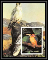Fujeira - 1571/ Bloc N° 138 B Oiseaux Bird Birds Rapace Faucon épervier Falcons, Hawks** MNH Non Dentelé Imperf - Aquile & Rapaci Diurni