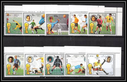Fujeira - 1561b/ N° 1391/1400 A Football Soccer World Championship Germany 1974 ** MNH Coin De Feuille - 1974 – West-Duitsland