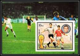 Fujeira - 1560/ Bloc N° 143 B Beckenbauer Football Soccer World Championship Germany 1974 ** MNH Non Dentelé Imperf - Fujeira
