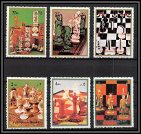 Fujeira - 1548b/ N° 1319/1324 A Echecs Gemes Of Chess 1973 ** MNH  - Schach