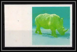 Fujeira - 1543/ N° 794 Rhinoceros Animaux Animals Essai (proof) Non Dentelé Imperf ** MNH  - Fujeira