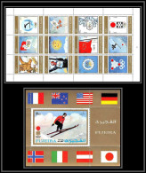 Fujeira - 1546/ N° 903/914 A Bloc 100 A Jeux Olympiques Winter Olympics Games 1924 To 1972 Grenoble Sapporo ** MNH  - Fudschaira