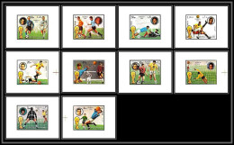 Fujeira - 1562/ N° 1391/1400 Football Soccer World Championship Germany 1974 ** MNH Deluxe Miniature Sheets - 1974 – Allemagne Fédérale