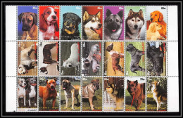 Fujeira - 1534/ Bloc De 21 Timbres Chiens Chien Dog Dogs ** MNH RRR - Honden