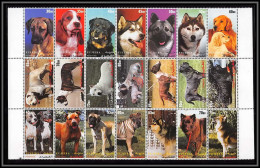 Fujeira - 1534/ Bloc De 21 Timbres Chiens Chien Dog Dogs ** MNH RRR - Cani