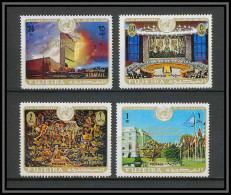 Fujeira - 1527/ N° 509/512 A United Nations Unies Headquarters New York UNO 1970 ONU Mnh ** Gold Overprint - UNO