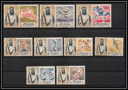 Fujeira - 1521c N° 19/27 A Football Soccer Fencing Hamad Al Sharqi Jeux Olympiques Olympic Games Tokyo 1964 ** MNH  - Fujeira