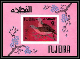 Fujeira - 1514/ Bloc RR Chinese Turtle Dove Colombe Oiseaux Bird EXPO Osaka 70 Exhibition 1970 ** MNH Non Dentelé Imperf - Collections, Lots & Series