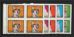 Fujeira - 1509a/ N° 588/592 A Chats (chat Cat Breeds Of Cats) ** MNH Bloc 4 - Fujeira