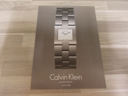 Reclame Advertentie Uit Oud Tijdschrift 2000 - Calvin Klein Watches Swiss Made - Montres - Advertising