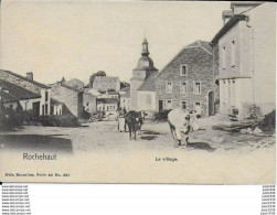 Julot1939 ... ROCHEHAUT ..-- Nels 40 , N° 261 . Le Village . Vaches . Hotteuse ! Voir Verso . - Bouillon