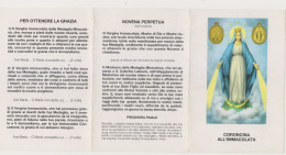 Santino Coroncina All'immacolata - Devotion Images