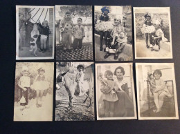 Joli Photos 6 X 9 / Enfants Jouets Poupées Costumes Déguisements Pierrot Colombine - Anciennes (Av. 1900)