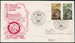 Lérida - Edi O 1188 - Mat Gomis 408 "Feria De San Miguel 28/Set./56 - Lérida" - Storia Postale