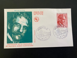 Enveloppe 1er Jour "Docteur Albert Schweitzer" 13/05/1975 - 1011 - MONACO - FDC