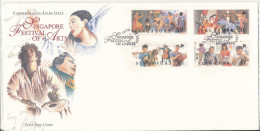 Singapore FDC 18-5-1994 Singapore Festival Of Arts Complete Set Of 4 In Original Plastic Packing - Singapore (1959-...)