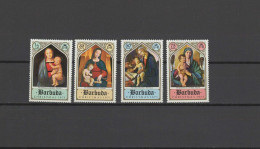 Barbuda 1971 Paintings Botticelli, Raffael, Bellini, Christmas Set Of 4 MNH - Madonnen