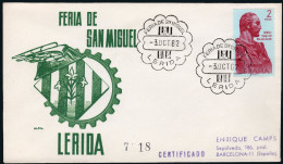 Lérida - Edi O 1378 - Mat Gomis 408d "Feria De San Miguel 3/Oct./62 - Lérida" - Storia Postale