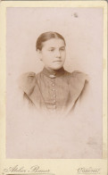 DE259  --  DEUTSCHLAND --  COBURG  -  CABINET PHOTO, CDV  --  LADY  -  FOTO:  ATELIER BAUER  - 10,3  Cm  X 6,2 - Old (before 1900)