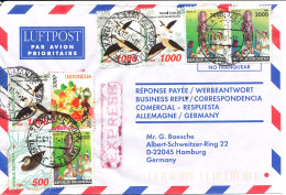 Indonesia Air Mail Cover Sent Express To Germany 26-7-2001 Topic Stamps - Indonesien