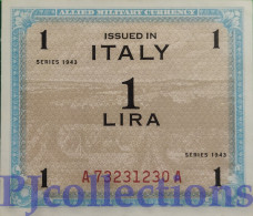 ITALIA - ITALY 1 LIRA 1943 PICK M10a AUNC - 10000 Lire