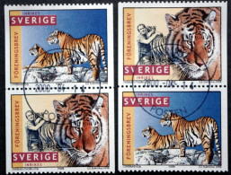 Sweden 1998 Tiger MiNr. 2032-33 (O)  ( Lot  I 519 ) - Oblitérés