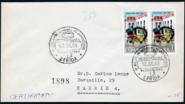 Lérida - Edi O 1508 - Mat "1º Reunión Mundial De Juventudes De Ciudades Hermanadas 12/7/63 - Lérida" - Lettres & Documents