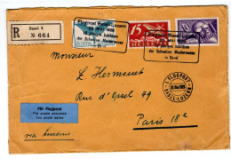SUISSE  LETTRE DE POSTE AERIENNE  1926  CACHET D'ARRIVEE - Lettres & Documents