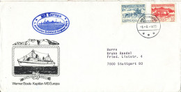 Greenland Ship Cover M/S EUROPA Holsteinsborg 6-8-1979 With Cachet - Briefe U. Dokumente