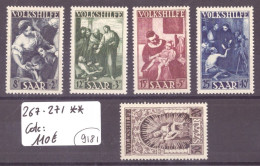 SARRE - No Michel 267-271 ** ( OHNE FALZ / SANS CHARNIERE )     -  COTE: 110 € - Unused Stamps