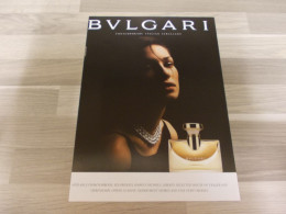 Reclame Advertentie Uit Oud Tijdschrift 2000 - BVLGARI Parfum - Contemporary Italian Jewellers - Publicités