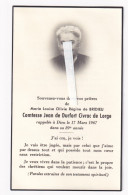Comtesse : Marie De Bridieu ( Jean De Durfort Civrac De Lorge ) 1878 - 1967   ADEL - Devotion Images