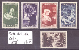 SARRE - No Michel 309-313 ** ( OHNE FALZ / SANS CHARNIERE )     -  COTE: 65 € - Unused Stamps