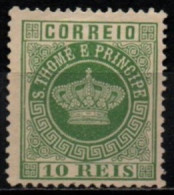 ST. THOMAS ET PRINCE 1884-5 SANS GOMME DENT 12.5 - St. Thomas & Prince