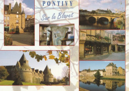 1 AK Frankreich * Sehenswürdigkeiten In Der Stadt Pontivy - Dabei Auch Das Château De Rohan - Siehe Auch Die Rückseite * - Pontivy