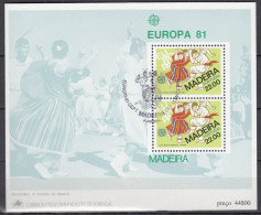 MADEIRA  Block 2, Gestempelt, Europa CEPT: Folklore, 1981 - Madeira