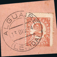 Lérida - Edi O 678 - Fragmento Mat "Alguaire" - Used Stamps