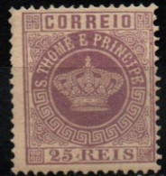 ST. THOMAS ET PRINCE 1884-5 * DENT 12.5 - St. Thomas & Prince