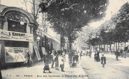 CPA - PARIS - N° F.B. - 181 - Rue Des Pyrénées Et Place Des Rigoles - (XXe Arrt.) - 1910 - TBE - District 20