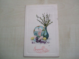 Carte Postale Ancienne 1911 JOYEUSES PÂQUES - Easter